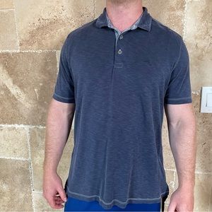 Tommy Bahama blue polo shirt